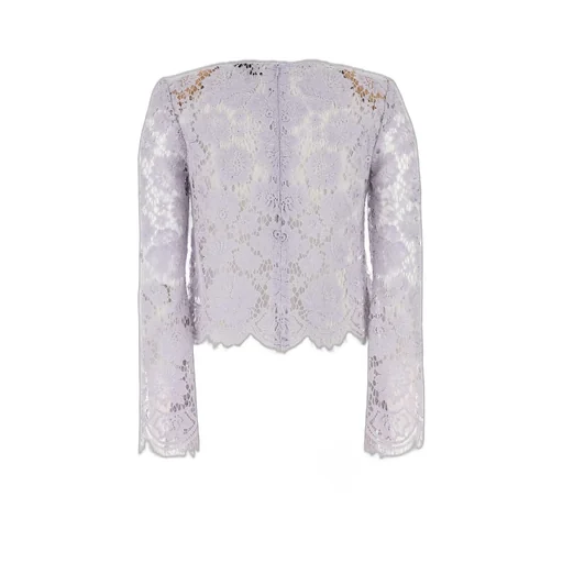 Self-Portrait Lace Fluted Sleeve Top