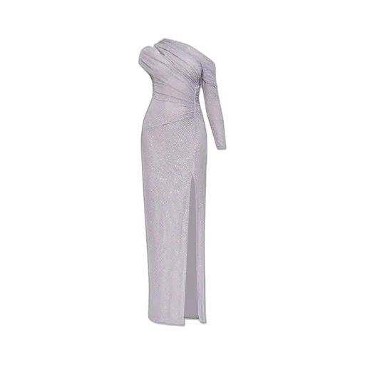 Self-Portrait Embellished Gathered Maxi Dress