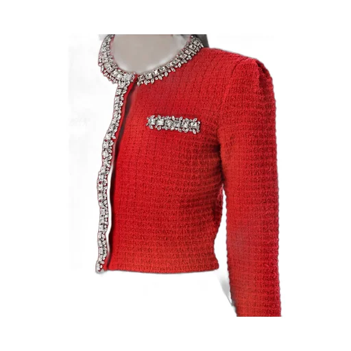 Self-Portrait Textured Knit Cardigan