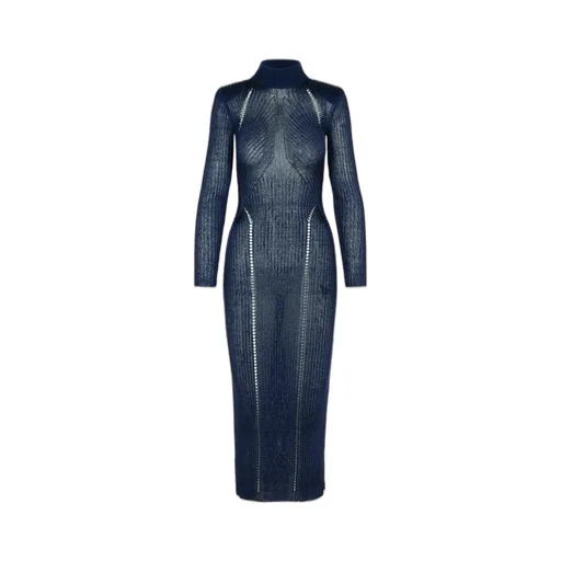 Self-Portrait Lurex Knitted Maxi Dress