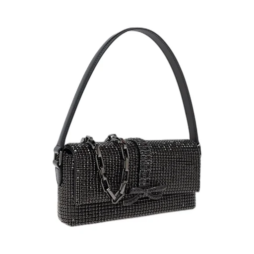 Self-Portrait Bow Detailed Embellished Top Handle Bag
