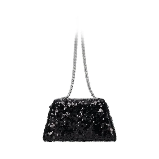 Self-Portrait Bow Sequin Embellished Shoulder Bag
