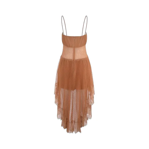 Self-Portrait Dot Mesh Mini Dress