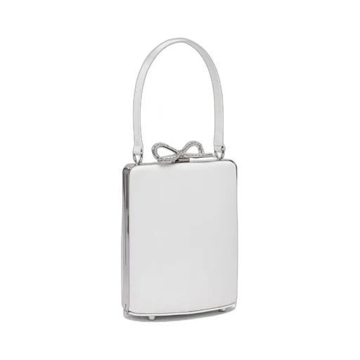 Self-Portrait Satin Mini Bow Bag