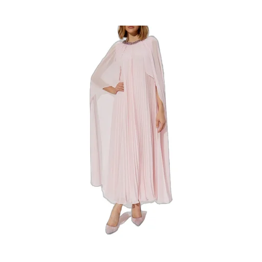 Self-Portrait Chiffon Cape Midi Dress