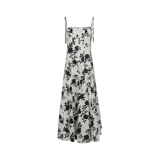 Self-Portrait Floral Printed Midi Dress