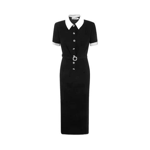 Self-Portrait Crepe Collared Dress