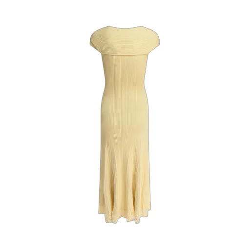 Self-Portrait Knit Lace Insert Midi Dress