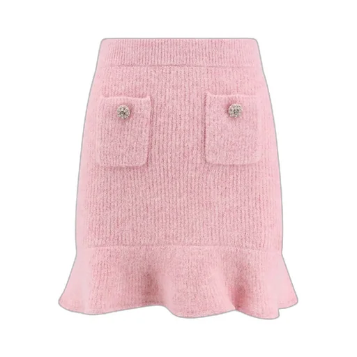 Self-Portrait Embellished Flared Skirt
