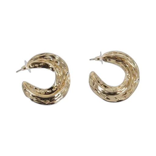 Self-Portrait Sculpted Hoop Earrings