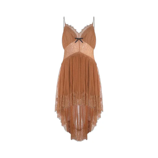 Self-Portrait Dot Mesh Mini Dress