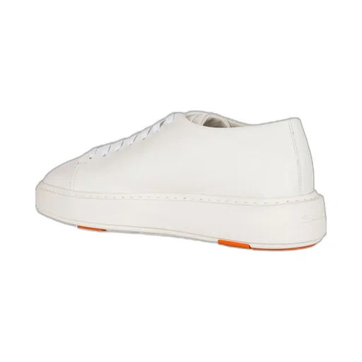Santoni Logo Printed Lace-Up Sneakers