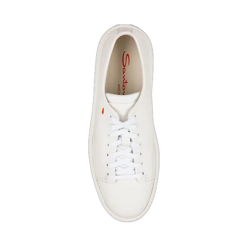 Santoni Logo Printed Lace-Up Sneakers