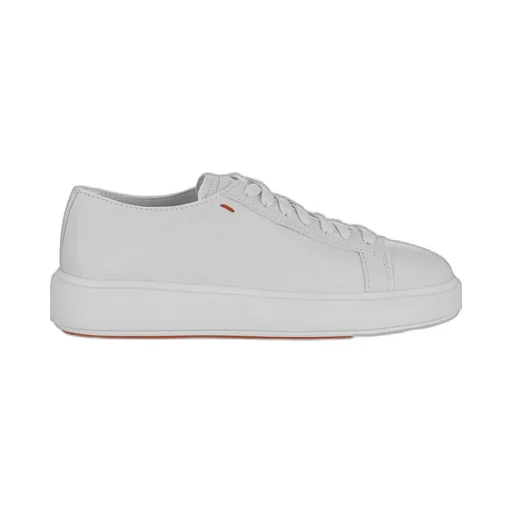 Santoni Tumbled Leather Sneakers