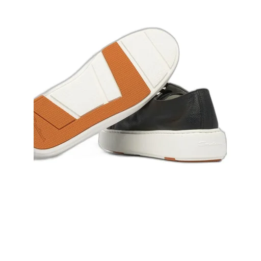 Santoni Round-Toe Lace-Up Sneakers