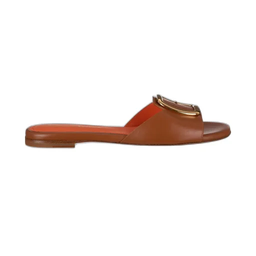 Santoni Buckle Detailed Slip-On Sandals