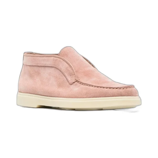 Santoni Round-Toe Slip-On Loafers