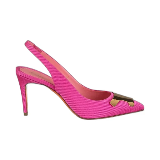 Santoni High Heel Slingback Pumps