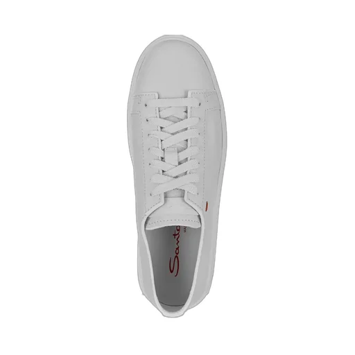 Santoni Tumbled Leather Sneakers