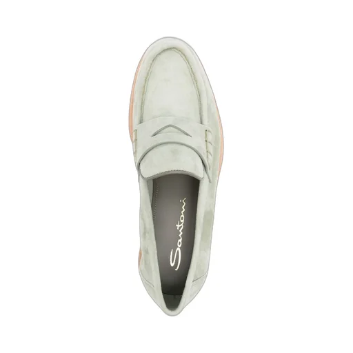 Santoni Almond Toe Loafers