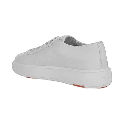 Santoni Tumbled Leather Sneakers