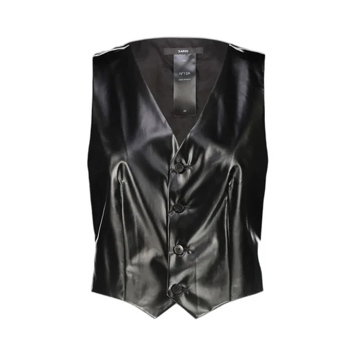 Sapio N°12A Buckle Detailed Cropped Waistcoat