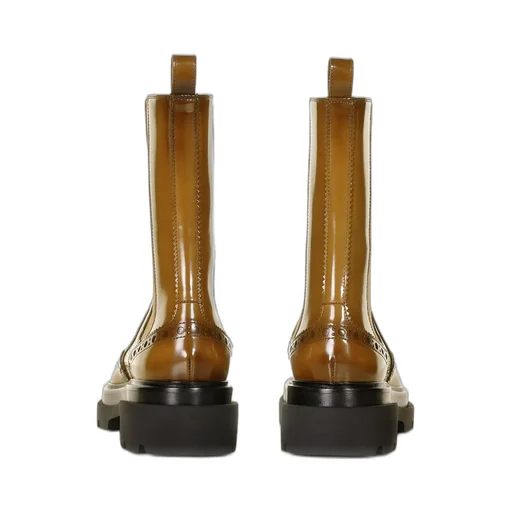 Santoni Round Toe Ankle Boots