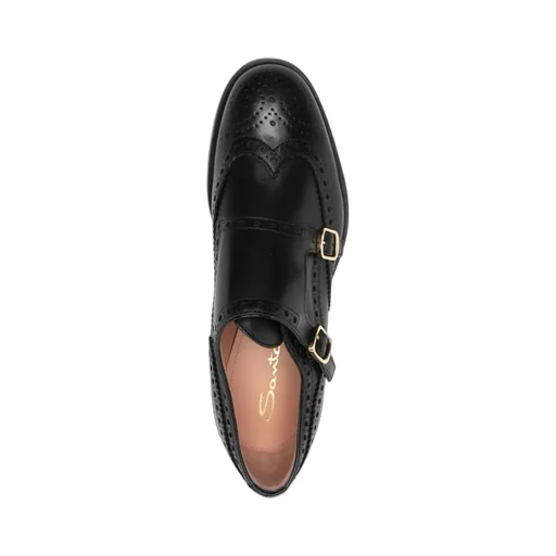 Santoni Delia Buckled Lace-Up Shoes