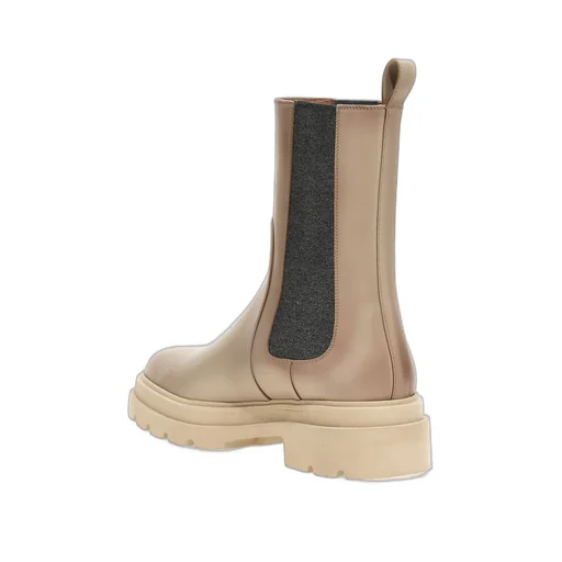 Santoni Round Toe Ankle Boots