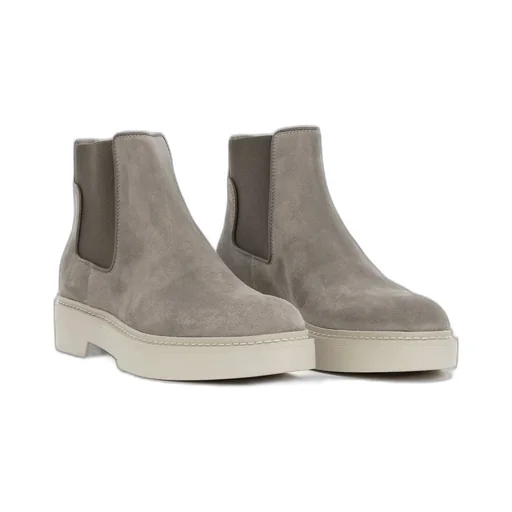 Santoni Round Toe Ankle Boots