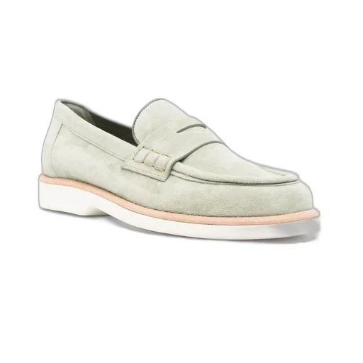 Santoni Almond Toe Loafers