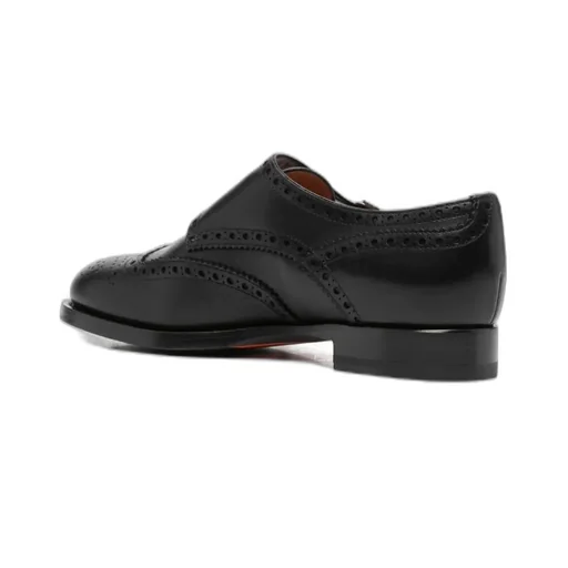 Santoni Delia Buckled Lace-Up Shoes
