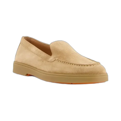 Santoni Almond Toe Slip-On Loafers