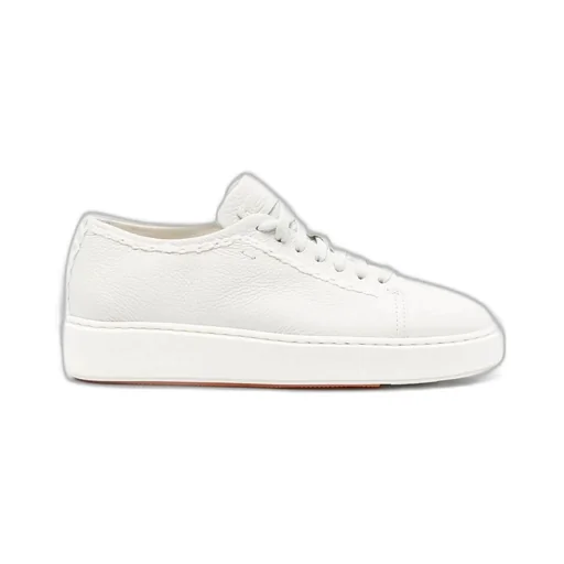 Santoni Logo Detailed Lace-Up Sneakers