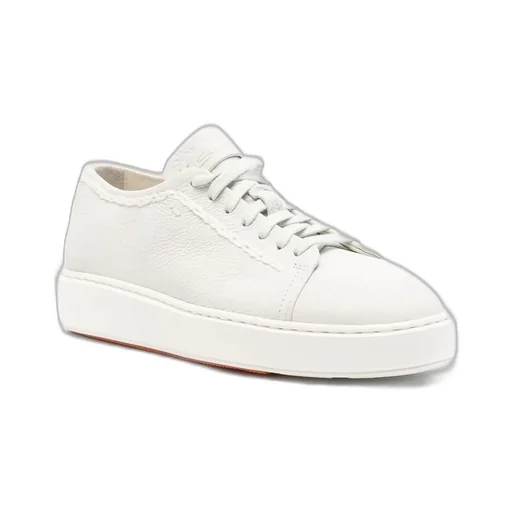 Santoni Logo Detailed Lace-Up Sneakers