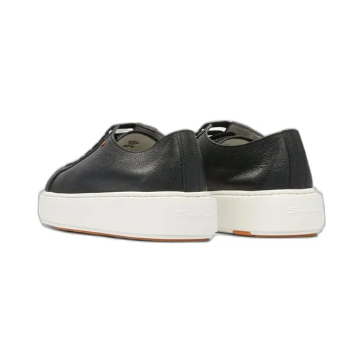 Santoni Round-Toe Lace-Up Sneakers
