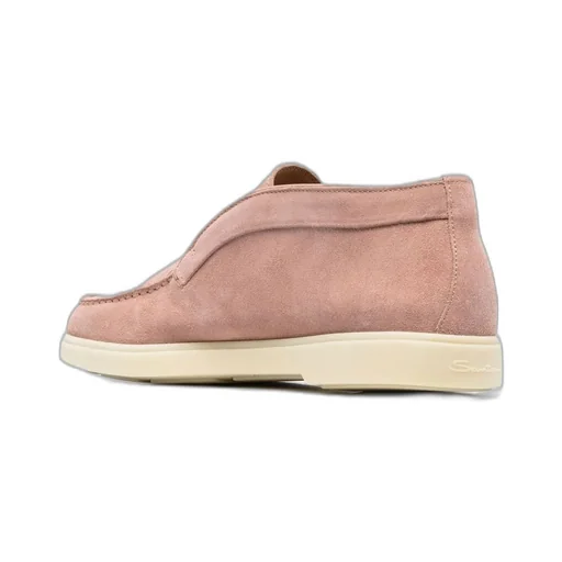 Santoni Round-Toe Slip-On Loafers