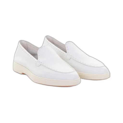 Santoni Round Toe Loafers