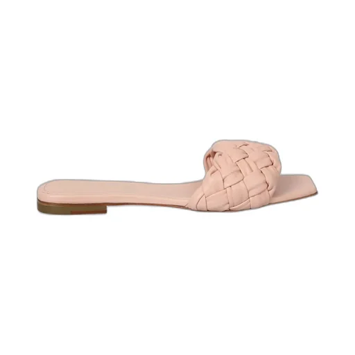 Santoni Woven Square-Toe Sandals