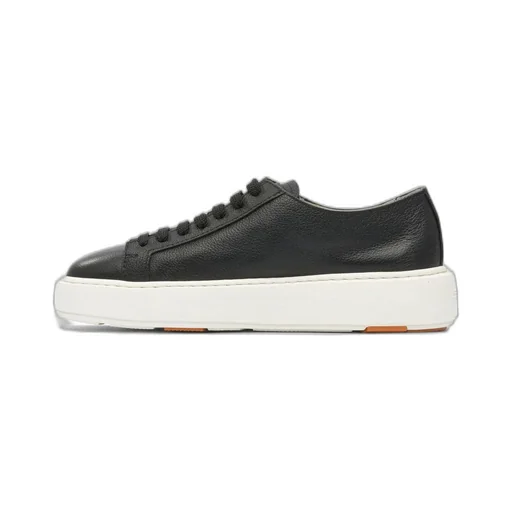 Santoni Round-Toe Lace-Up Sneakers