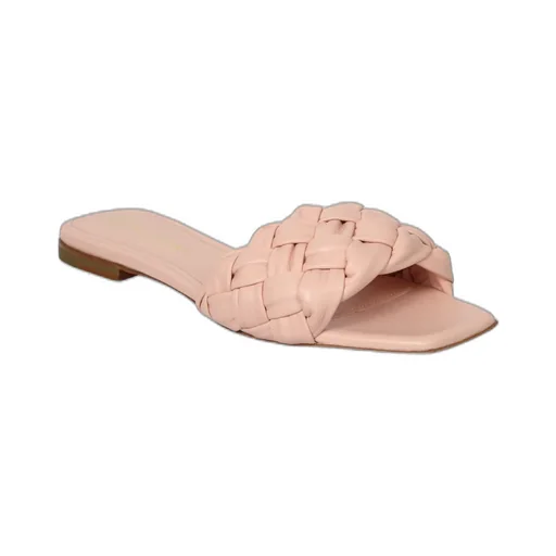 Santoni Woven Square-Toe Sandals