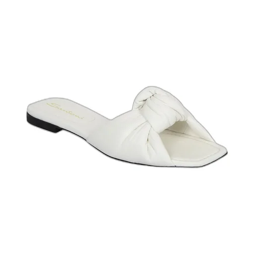 Santoni Knot Detailed Square-Toe Sandals