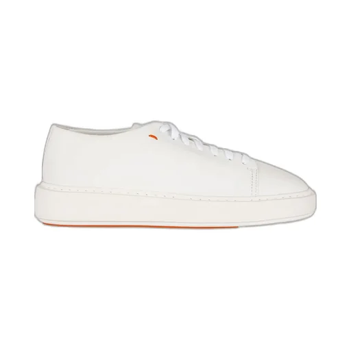 Santoni Logo Printed Lace-Up Sneakers
