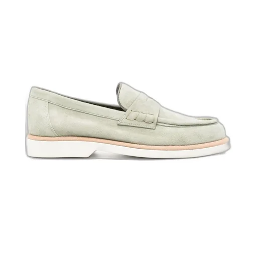 Santoni Almond Toe Loafers