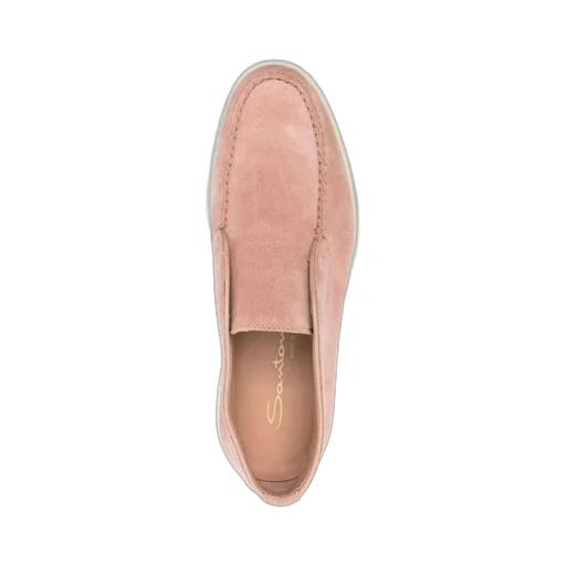 Santoni Round-Toe Slip-On Loafers