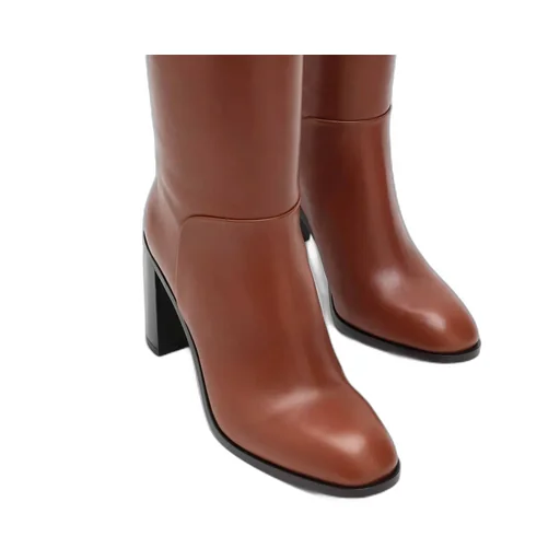 Sartore Block Heel Knee-High Boots
