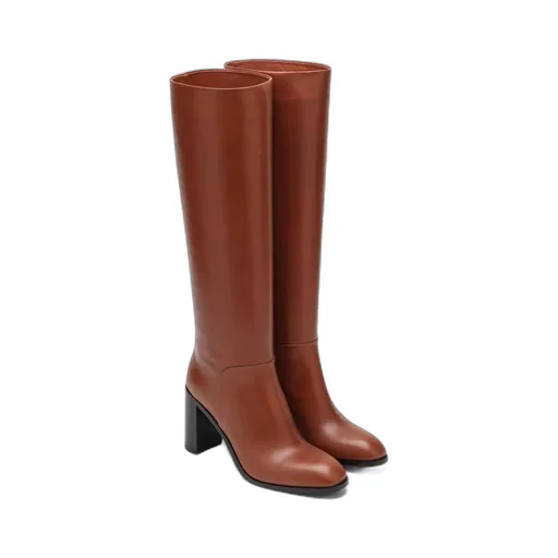 Sartore Block Heel Knee-High Boots