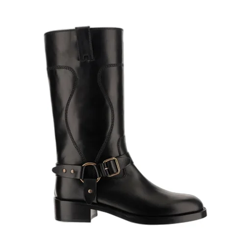 Sartore Buckled Knee-High Boots
