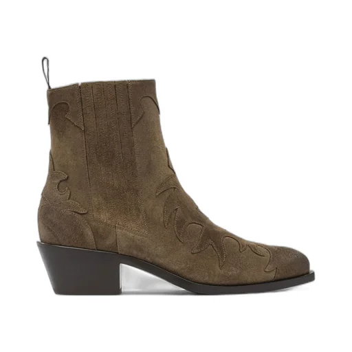 Sartore Embroidered Ankle Boots