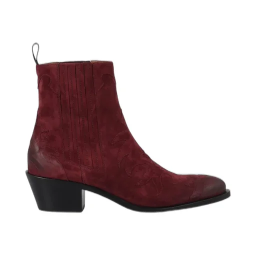 Sartore Western Suede Ankle Boots
